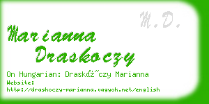 marianna draskoczy business card